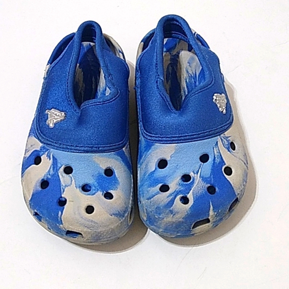 CROCS Kid's Blue Tyedye Clogs